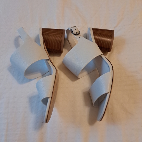 Via Spiga Leather Sandals White Size 9 Excellent Condition - Picture 4 of 7